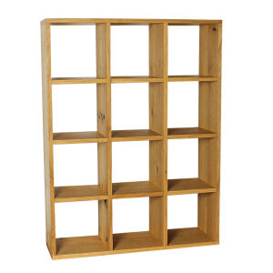 Schlichtes CD-Regal Massivholz Wildeiche