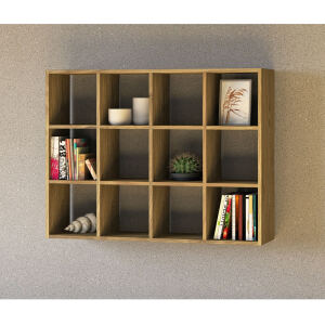 Schlichtes CD-Regal Massivholz Wildeiche