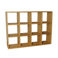 Schlichtes CD-Regal Massivholz Wildeiche