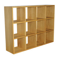 Schlichtes CD-Regal Massivholz Wildeiche
