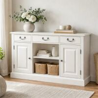 Wohnzimmer Landhaus Sideboard altweiß