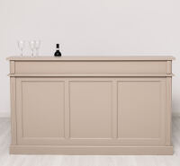 Langer Tresen - Bar im Landhausstil cremegrau