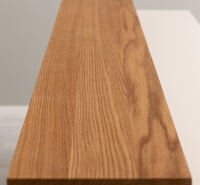 langer Bartresen - Landhausstil mit Eichen-Platte in cremeweiß