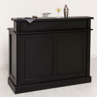 schmaler Tresen - Bar im Landhausstil schwarz