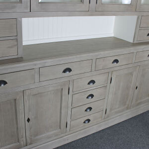 Großer Esszimmer Buffetschrank Landhausstil graubraun