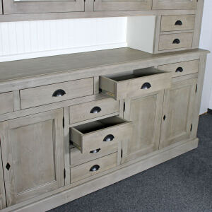 Großer Esszimmer Buffetschrank Landhausstil graubraun