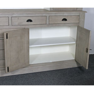 Großer Esszimmer Buffetschrank Landhausstil graubraun