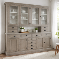 Großer Esszimmer Buffetschrank Landhausstil graubraun