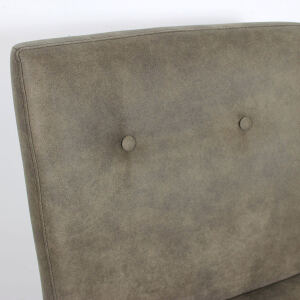 Eleganter Esszimmer Polsterstuhl KIM - ohne Armlehnen Microfaser-Kunstleder braun