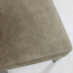 Eleganter Esszimmer Polsterstuhl KIM - ohne Armlehnen Microfaser-Kunstleder braun