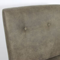 Eleganter Esszimmer Polsterstuhl KIM - ohne Armlehnen Microfaser-Kunstleder braun