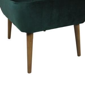Retro Cocktailsessel RENO Samt RIVIERA tannengrün
