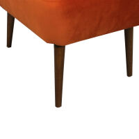 Retro Cocktailsessel RENO Samt RIVIERA orange