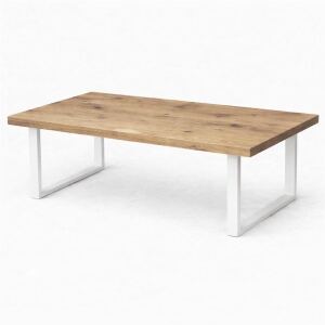Massivholztisch Wildeiche White Washed 200x100cm mit...