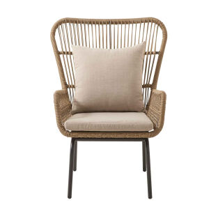 Mediterraner Lounge-Sessel Outdoor, natur