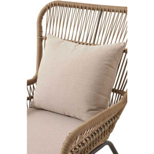 Mediterraner Lounge-Sessel Outdoor, natur