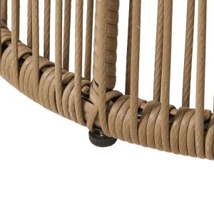 Mediterraner Lounge-Sessel Outdoor, natur