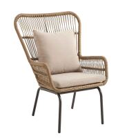 Mediterraner Lounge-Sessel Outdoor, natur