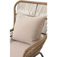 Mediterraner Lounge-Sessel Outdoor, natur