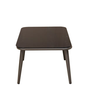 witterungsbeständiger Outdoor-Tisch mit Glasplatte 53x88cm