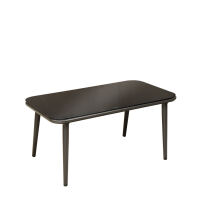 witterungsbeständiger Outdoor-Tisch mit Glasplatte 53x88cm