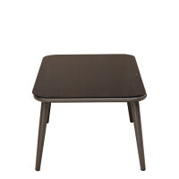 witterungsbeständiger Outdoor-Tisch mit Glasplatte 53x88cm