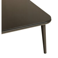witterungsbeständiger Outdoor-Tisch mit Glasplatte 53x88cm