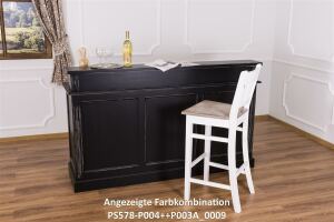 Langer Bartresen Provence im Landhausstil  - Eichenplatte Konfigurator alles frei wählbar