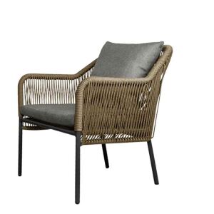Sessel Rattanoptik Outdoor natur/grau