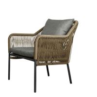 Sessel Rattanoptik Outdoor natur/grau