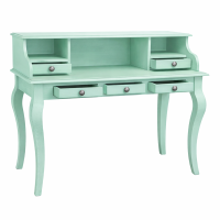 romantischer Sekretär - Landhaus  Schreibtisch mint-pastellgrün