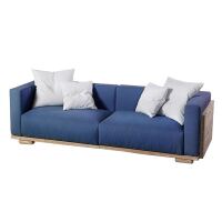 Konfigurierbares Outdoor-Sofa, blau