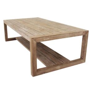 gebürsteter Teakholz-Tisch Outdoor 70x140cm