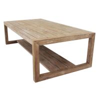 gebürsteter Teakholz-Tisch Outdoor 70x140cm