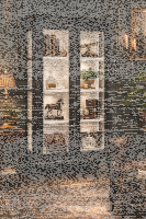 romantische Vitrine - Barocker Schrank in schwarz shabby /weiß