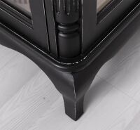 romantische Vitrine - Barocker Schrank in schwarz shabby /weiß
