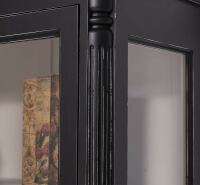 romantische Vitrine - Barocker Schrank in schwarz shabby /weiß