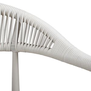 stapelbarer Outdoorstuhl in grau/beige