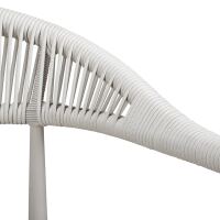 stapelbarer Outdoorstuhl in grau/beige