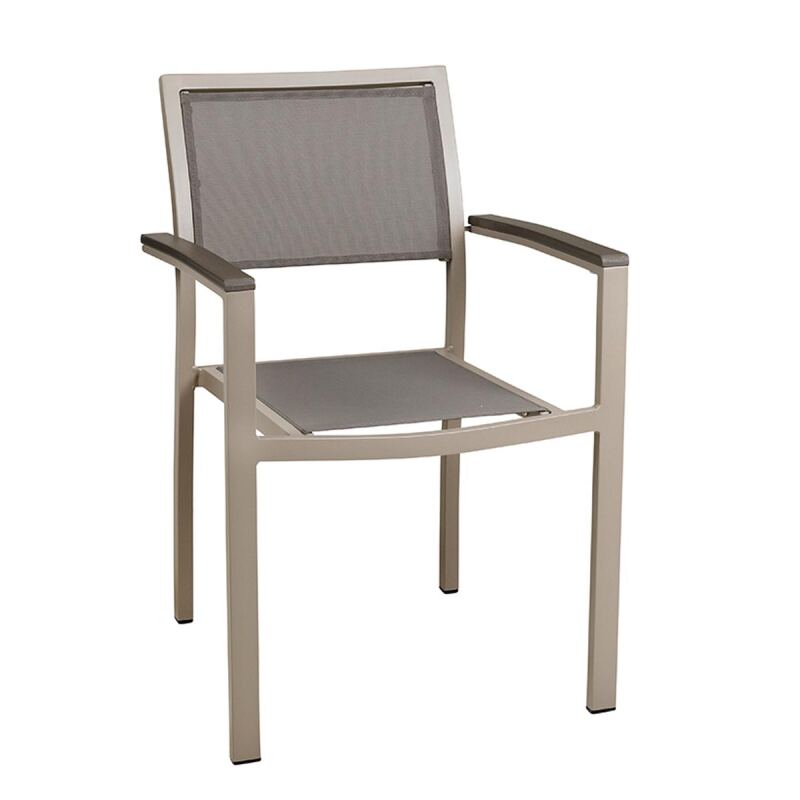Outdoor Armlehnstuhl wetterfest Taupe