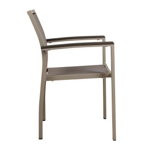 Outdoor Armlehnstuhl wetterfest Taupe
