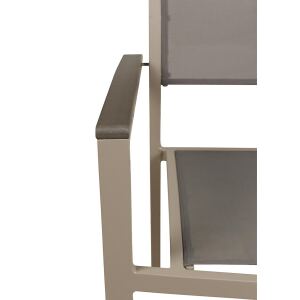 Outdoor Armlehnstuhl wetterfest Taupe