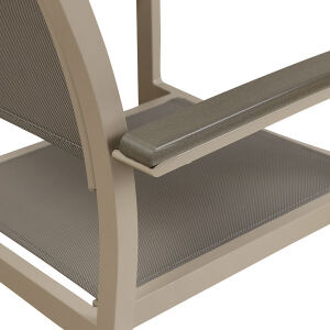 Outdoor Armlehnstuhl wetterfest Taupe
