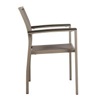 Outdoor Armlehnstuhl wetterfest Taupe