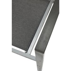 Outdoor Armlehnstuhl wetterfest  silber/grau