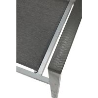 Outdoor Armlehnstuhl wetterfest  silber/grau