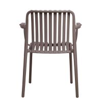 Skandi Lounge-Gartenstuhl Kunststoff, Taupe