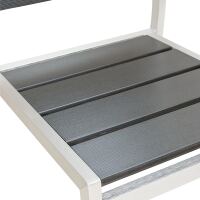 Outdoor-Terrassenstuhl stapelbar, grau