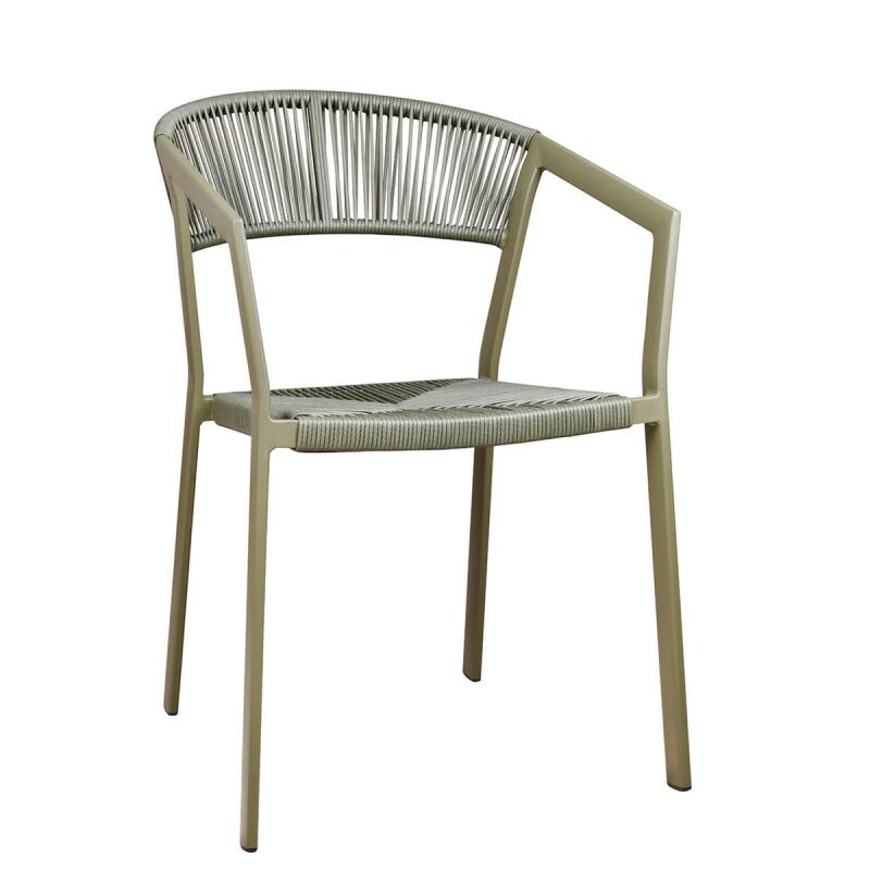 Gartenstuhl stapelbar in Trendfarbe Olive