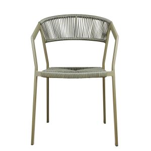 Gartenstuhl stapelbar in Trendfarbe Olive